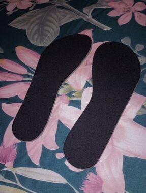 NEW Black Grey Foam Insoles